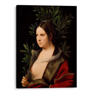 Portrait Of A Young Woman Laura 1506 Canvas Wall Art by Giorgione CanvasJet.com