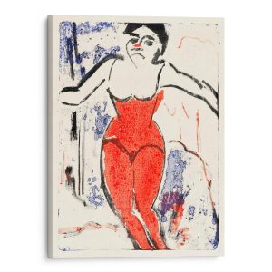 Performer Bowing 1909 Canvas Wall Art by Ernst Ludwig Kirchner | CanvasJet.com