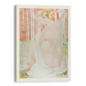 Nymph Crowned With Daisies 1899 Canvas Wall Art by Maurice Denis CanvasJet.com