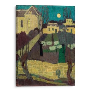 Drying The Linen, Or Moonrise At The Priory 1943 Canvas Wall Art by Maurice Denis CanvasJet.com