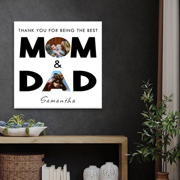 Custom Gift For Mom And Dad Canvas Art Print Personalized Gifts CanvasJet.com