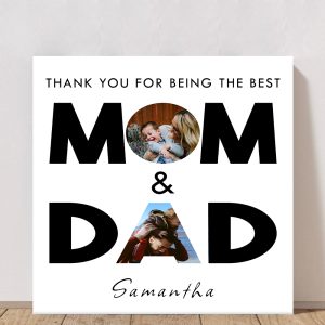 Custom Gift For Mom And Dad Canvas Art Print (Copy) Personalized Gifts CanvasJet.com