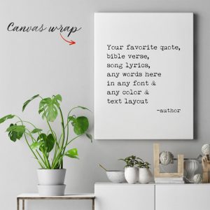 Custom Quote Print Sign Framed Canvas Wall Art Personalized Gifts CanvasJet.com
