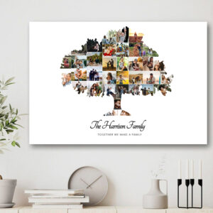 Family Tree Wall Art Collage Art Print Personalized Gifts CanvasJet.com