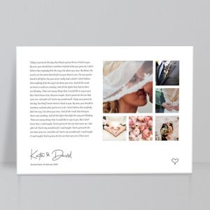 Wedding Song Lyrics with Photo Custom Photo Canvas Print (Copy) Personalized Gifts CanvasJet.com
