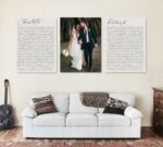 Personalized Set of 3 Wedding Vows Canvas Prints Couple Master Bedroom Signs Personalized Gifts CanvasJet.com