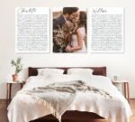 Personalized Set of 3 Wedding Vows Canvas Prints Couple Master Bedroom Signs Personalized Gifts CanvasJet.com