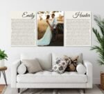 Personalized Set of 3 Wedding Vows Canvas Prints Couple Master Bedroom Signs Personalized Gifts CanvasJet.com