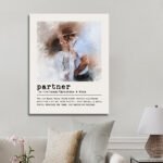 Custom Watercolor Portrait From Photo Personalized Gifts Custom Watercolor Portrait From Photo Personalized Gifts CanvasJet.com