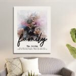 Custom Watercolor Portrait From Photo Personalized Gifts Custom Watercolor Portrait From Photo Personalized Gifts CanvasJet.com
