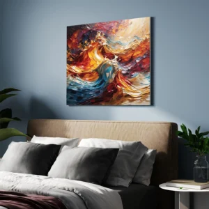 Modern Abstract Colourful Seascape Canvas Painting