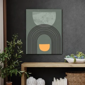 Abstract Canvas Painting of  Arched Horizons Artwork