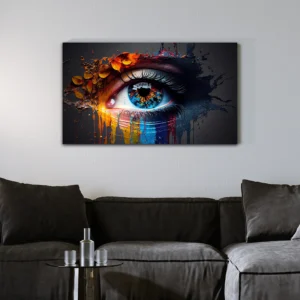 Abstract Gaze Artwork Wall Art Canvas Painting