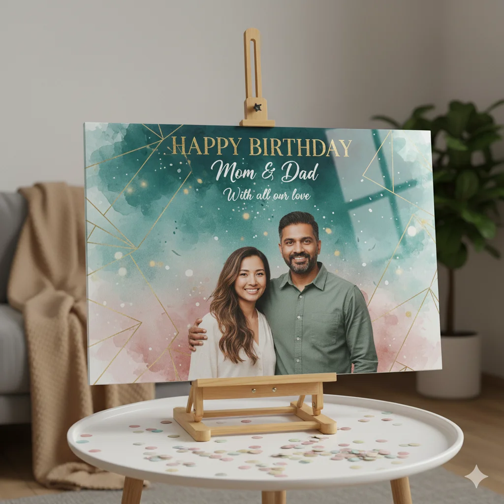 Acrylic birthday print for Mom and Dad by CanvasJet - CanvasJet.com Acrylic birthday print for Mom and Dad by CanvasJet