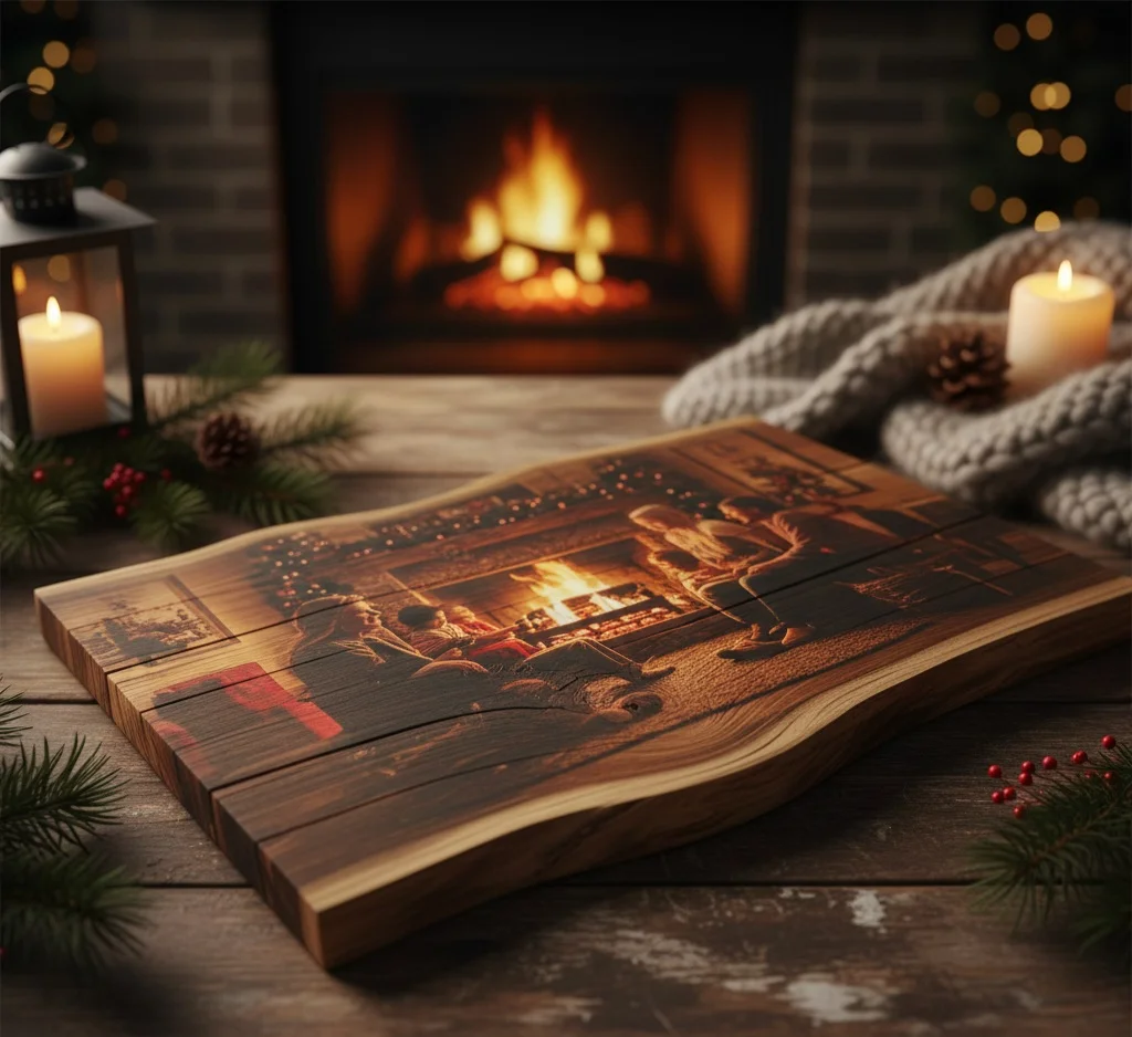 Rustic photo print on wood ideal cozy Christmas g - CanvasJet.com Rustic photo print on wood, ideal cozy Christmas gift by CanvasJet