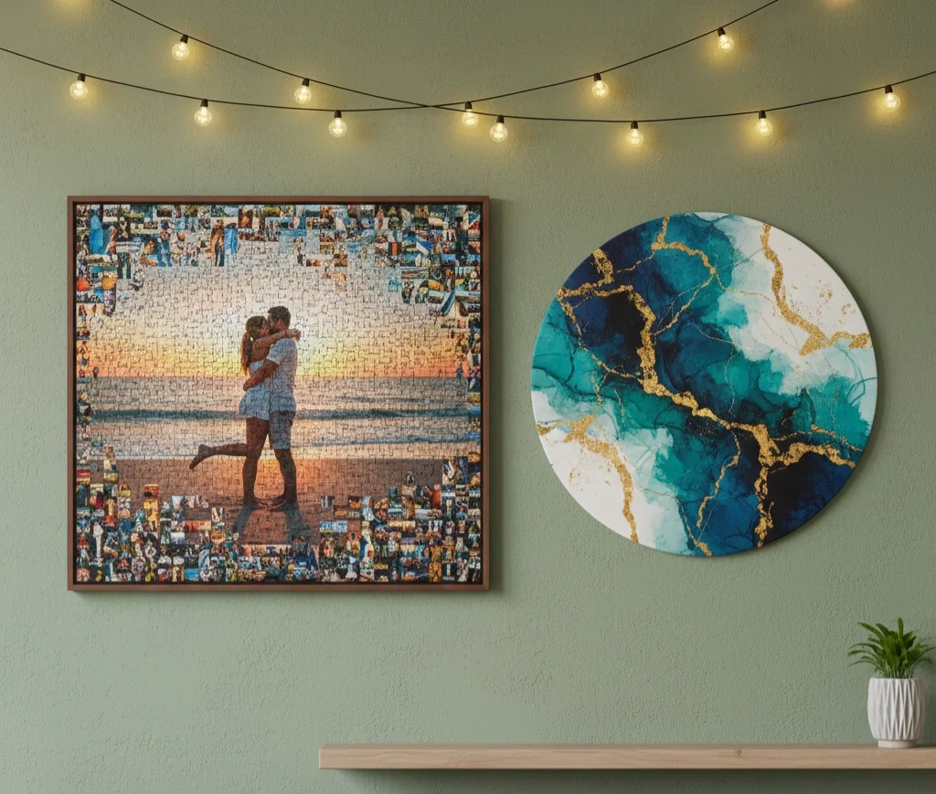 Photo Mosaic for New Year Gifting by CanvasJet - CanvasJet.com Photo Mosaic for New Year Gifting by CanvasJet