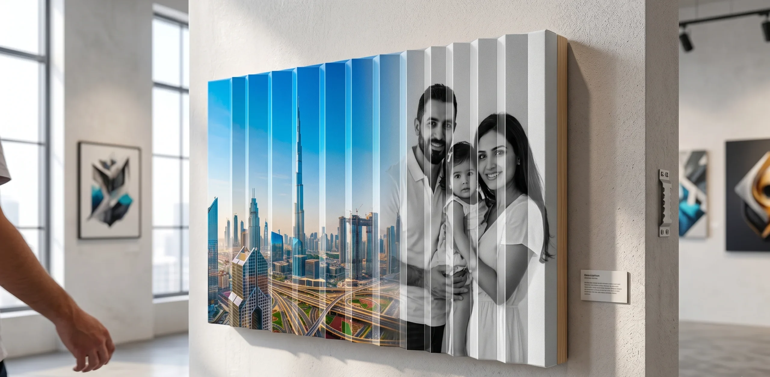 Agamograph a kinetic art form that changes as you walk by_CanvasJet