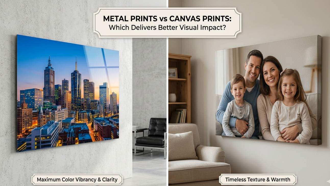 Metal Prints vs Canvas Prints by CanvasJet
