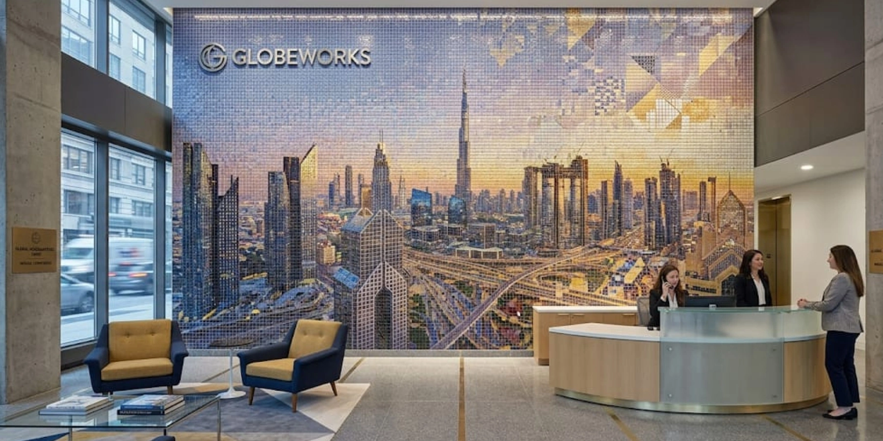 Photo Mosaic Wall Art_in Dubai Offices by CanvasJet - CanvasJet.com Photo Mosaic Wall Art in Dubai Offices by CanvasJet