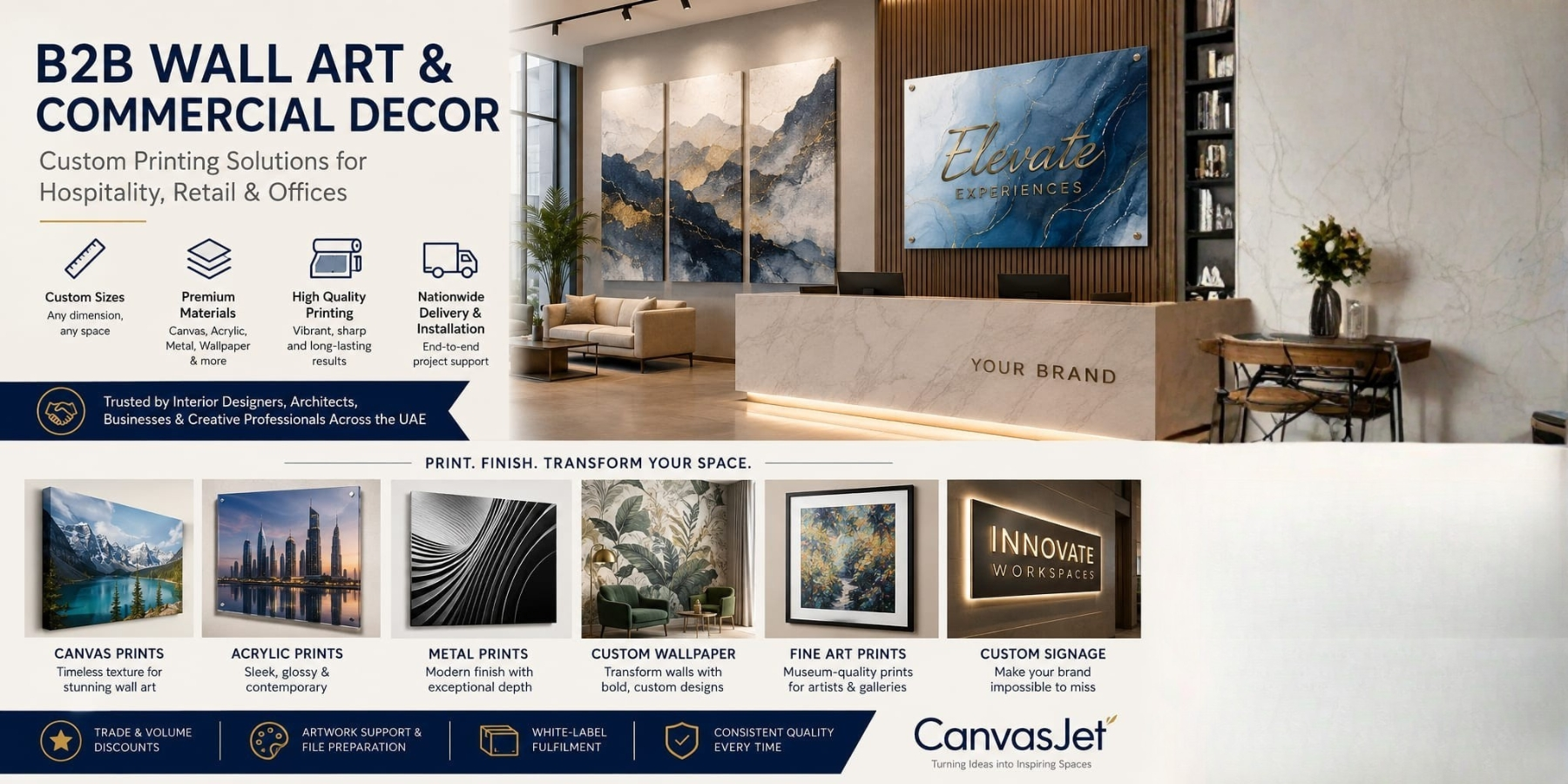 A Complete Guide to B2B Artwork & Wall Decor in UAE by CanvasJet - CanvasJet.com A Complete Guide to B2B Artwork & Wall Decor in UAE by CanvasJet