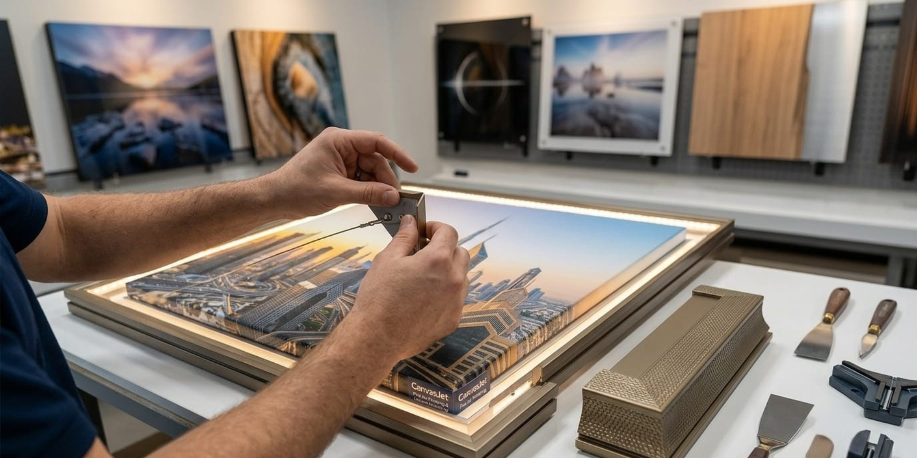 Professional Framing of Artwork by CanvasJet in Dubai - CanvasJet.com Professional Framing of Artwork by CanvasJet in Dubai