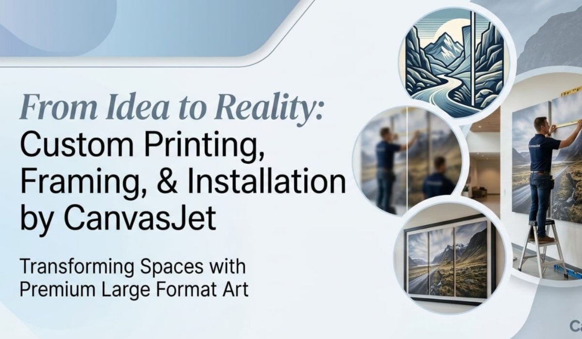 Best Custom printing, Framing, & Installation services in Dubai by CanvasJet